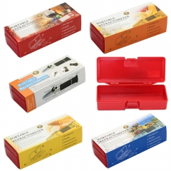 RB-05R Red Color Protable Optical Refractomter Empty Boxes Case with OutLayer Paper Case