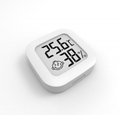 DT-36 New mini hygrometer gauge indoor dry hygrometer baby smile face thermometer hygrometer digital clock