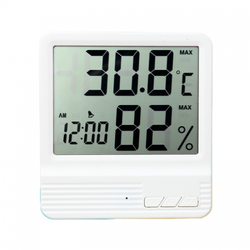 DT-41 24 hour clock displays the current time indoor temperature and humidity with clock