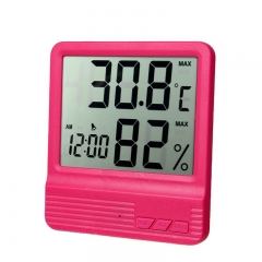 DT-41 24 hour clock displays the current time indoor temperature and humidity with clock