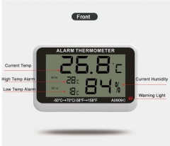 DT-A0909C Waterproof Refrigerator Fridge Thermometer Thermometer Hygrometer LCD Display Fahrenheit Digital Freezer Room Thermometer