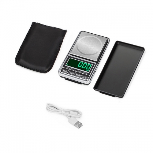 PS33A-300G 300g 0.01g Mini Jewelry Scale USB Charging Pocket Digital Scales 100g/200g/300g/500g 0.01g Precision Electronic Balance LCD Weight Scale
