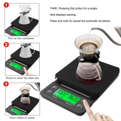 CS01-5KG 5kg/0.1g Coffee Scale With Timer Portable Electronic Digital Kitchen Scale High Precision LCD Electronic Scales