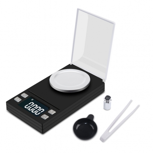 PS51A-100g 100g 0.001g Electronic Scales 0.001 LCD Digital Scale Jewelry Medicinal Herbs Portable Lab Weight Milligram Scale