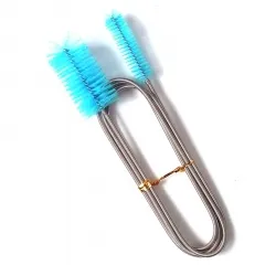 AQ-CB200 200cm Stainless Steel Tube Cleaning Brush Single End Flexible Aquarium Fish Tank Filter Pump Hose Pipe Brushes Cleaner
