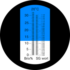 LED-RHB-32SG-1.13 ATC Beer 0-32% Brix WortSG:1.000-1.130 Refractometer With LED Light