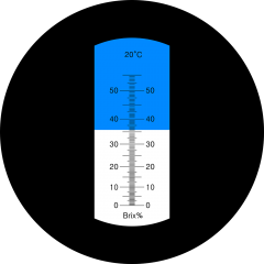 LED-RHB-55 ATC Brix 0-55% Refractometer With LED Light