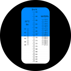 LED-RHB-90 ATC Honey 58-90%Brix 38-43Be 12-27%Water Refractometer With LED Light