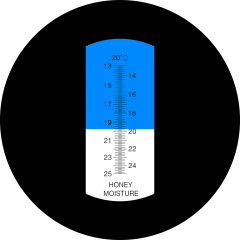 LED-RHF-25 13-25% Water Honey Refractometer With LED Light