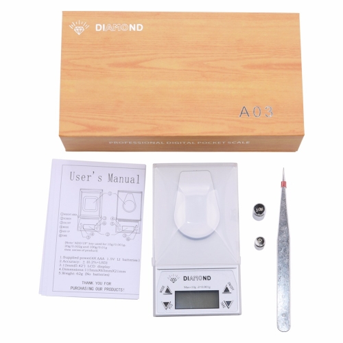 A03 10g 0.001g LCD Digital Jewelry Diamond Pocket Waage Scale Gem Weight