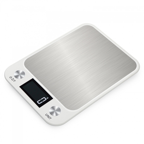 DS05B-10KG 10kg/1g White Color LCD Display Multi-function Digital Food Kitchen Scale Stainless Steel Weighing Food Scale Cooking Tools Balance