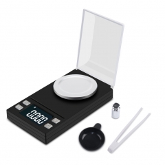 PS51A-50g 50g 0.001g Electronic Scales 0.001 LCD Digital Scale Jewelry Medicinal Herbs Portable Lab Weight Milligram Scale
