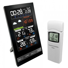 DT-07 Weather Station Wireless Outdoor Hygrometer Digital Thermometer mmHg Barometer Digital Hygrometer Alarm Clock Weather Forecast