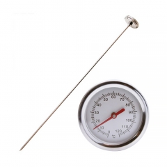 SP-S08 20in Compost Soil Thermometer Premium Stainless Steel Metal Probe Length 500MM 0-120C