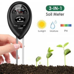 SP-Soil3in1BL 3 in 1 black color soil PH meter MoistureLightpH Test Acidity humidity sunlight garden plants Flowers moist tester (1)