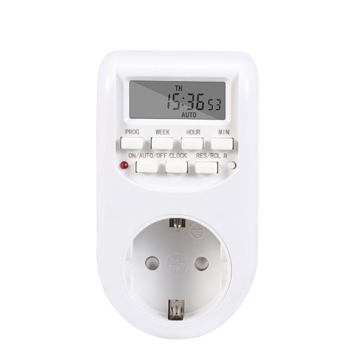 TM-109 EU Plug Timer Switch Energy Saving Digital Kitchen Timer Outlet Week Hour Programmable Timing Socket