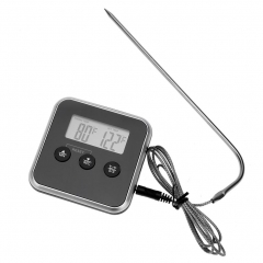 KT-10A Electronic Digital LCD Food Thermometer Probe for Meat Water Oil Temperature Sensor BBQ Accessories Kitchen Cooking Alarm Timer