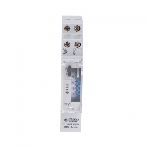 TM-136 110-240V 16A 15 Minutes Mechanical Timer 24 Hours Programmable Din Rail Timer Time Switch Relay Measurement Analysis Instruments