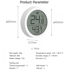 DT-33 Xiaomi Cleargrass Bluetooth Temperature Humidity Sensor Lite Version Data Storage Screen Thermometer with Mi Home App Smart