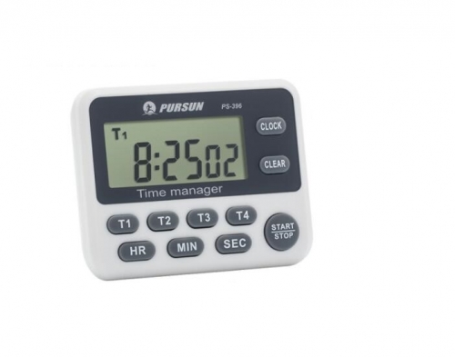 PS-396 100 Hours Four Channels Countdown Timer Kitchen Learning Timer Clock Reminder