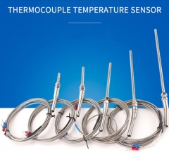 K-type thermocouple stainless steel probe thermocouple 100mm 1m 2m 3m 4m cable length, thermocouple 0 ~ 400C temperature sensor