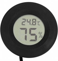 DT-203 Round Shape Digital Thermometer Hygrometer with 1.5 Meter Probe