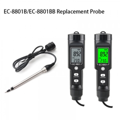 EC-8801B/EC-8801BB PH Meter Electrodes Replacement Probe Collection Water Quality Purity Tester Removable Instrument for Aquarium Common Use