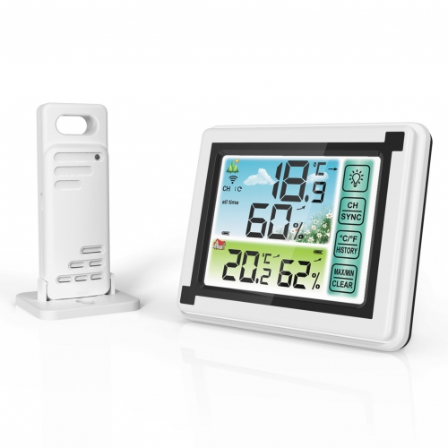 DT-07A Weather Station Indoor Outdoor Wireless Digital Thermohygrometer Temperature meter Humidity Monitor Weather Clock Hygrometer