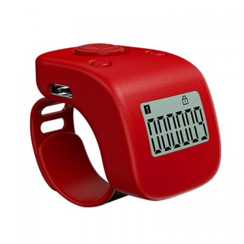 FC-002 Digital Rechargeable 6 Digit Counter Buddha beads Prayer Clicker LCD Finger Ring Hand Tally Counter
