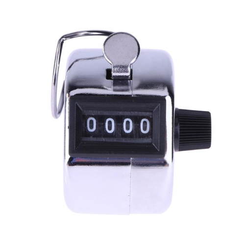 MC-001S 4 Digit Number Mini Hand Held Tally Counter Digital Golf Clicker Manual Training Counting Max. 9999 Counter