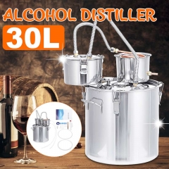 HB-AD30L 8GAL 30L 3pot Distiller Alambic Moonshine Alcohol Still Stainless Copper DIY Home Brew Water Wine Essential Oil Brewing Kit
