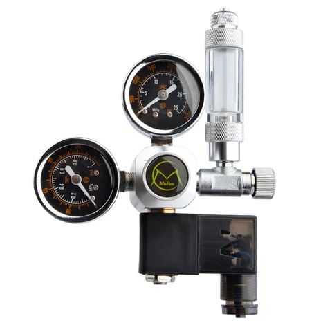 AQ-SV01 Aquarium CO2 Regulator Magnetic Solenoid Kit Check Valve Fish Tank Accessories CO2 Control System Reactor Generator Set