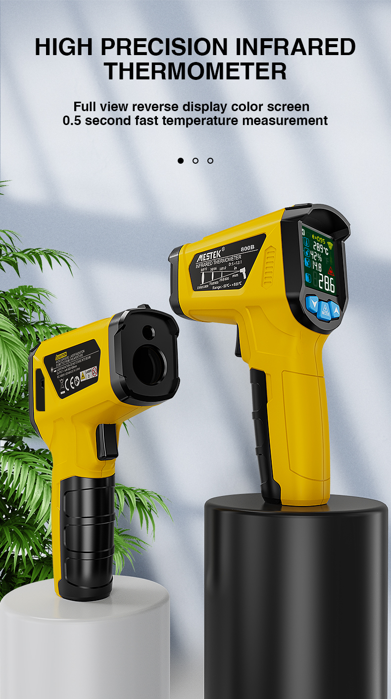 thumbnail image 2 of Mestek IR02C Digital Infrared Thermometer – -58°F To 1472°F With Humidity Sensor 2 of 5