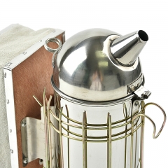 BS-03 Apiculture Beekeeping Equipment Stainless steel+ Corium Bee Smoker