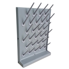 27 Hold Single Side PP pegboard dry rack drip rack desk mounted drip rack