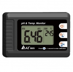 AZ 8605 Big Display Compact pH / Temperature Monitor