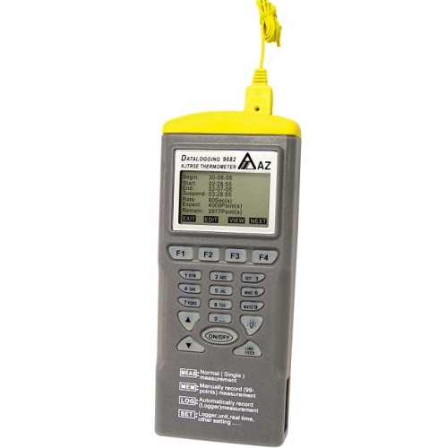 AZ 9682 K, J, T, R, S, E Type Thermocouple Thermo Data Logger