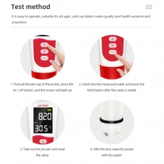 PH-100 Portable pen type for aquariums LCD display Water Quality Tester 2 in 1 Digital temperature pH Meter