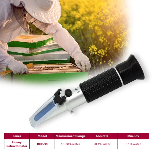 RHF-30 ATC optical honey refractometer 10-30% Water