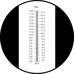 RHB-18P ATC 0-18% Plato optical beer refractometer