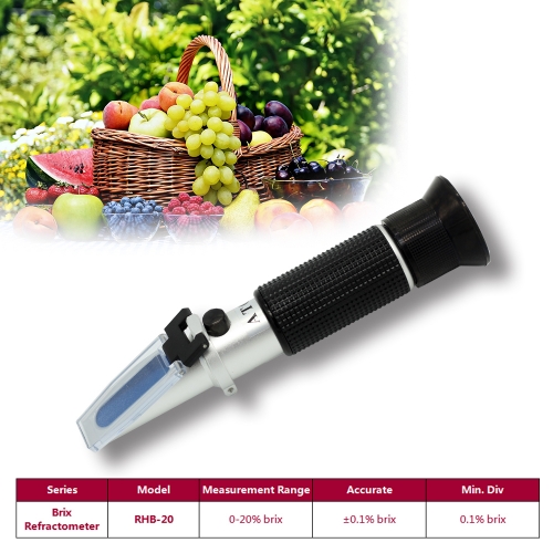 RHB-20 ATC Brix 0-20% optical refractometer