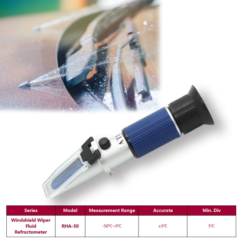 RHA-50 ATC -50~0℃ Methanol Windshield Washer Fluid Refractometer