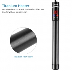 Waterproof Double Insulation Titanium Alloy LED Display Aquarium Heater