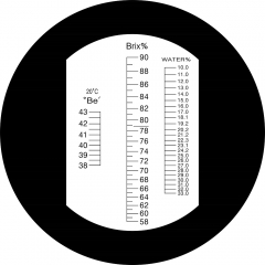 RHB-90W ATC Honey 58-90%Brix 38-43Be 10-33%Water optical refractometer