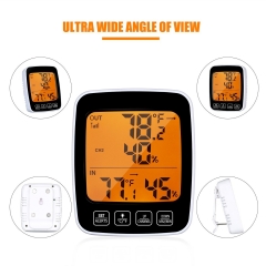 Accurate Outdoor Thermometer with Wireless Humidity Monitor for Greenhouse Garage