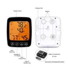 Accurate Outdoor Thermometer with Wireless Humidity Monitor for Greenhouse Garage