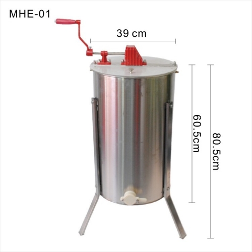 MHE-01 2 Frames Manual Honey Extractor, High Quality Beekeeping Honey Equipment