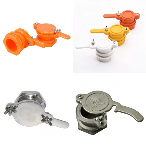 HGV-1 Honey Tap Honey Gate Valve For Honey Extractor Stainless Steel/Nylon Plastic Honey Gate Valve