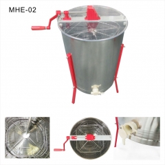 MHE-02 4 Frames Manual Honey Extractor, High Quality Beekeeping Honey Equipment