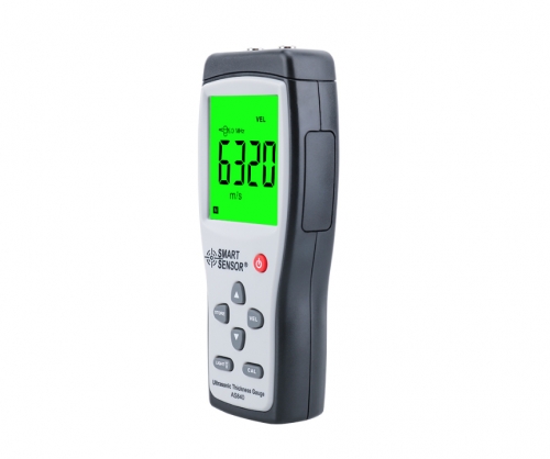 Digital Ultrasonic Thickness Gauge Sound Velocity Meter Metal Depth tester 1.2-225mm Smart Sensor AS840 with LCD display